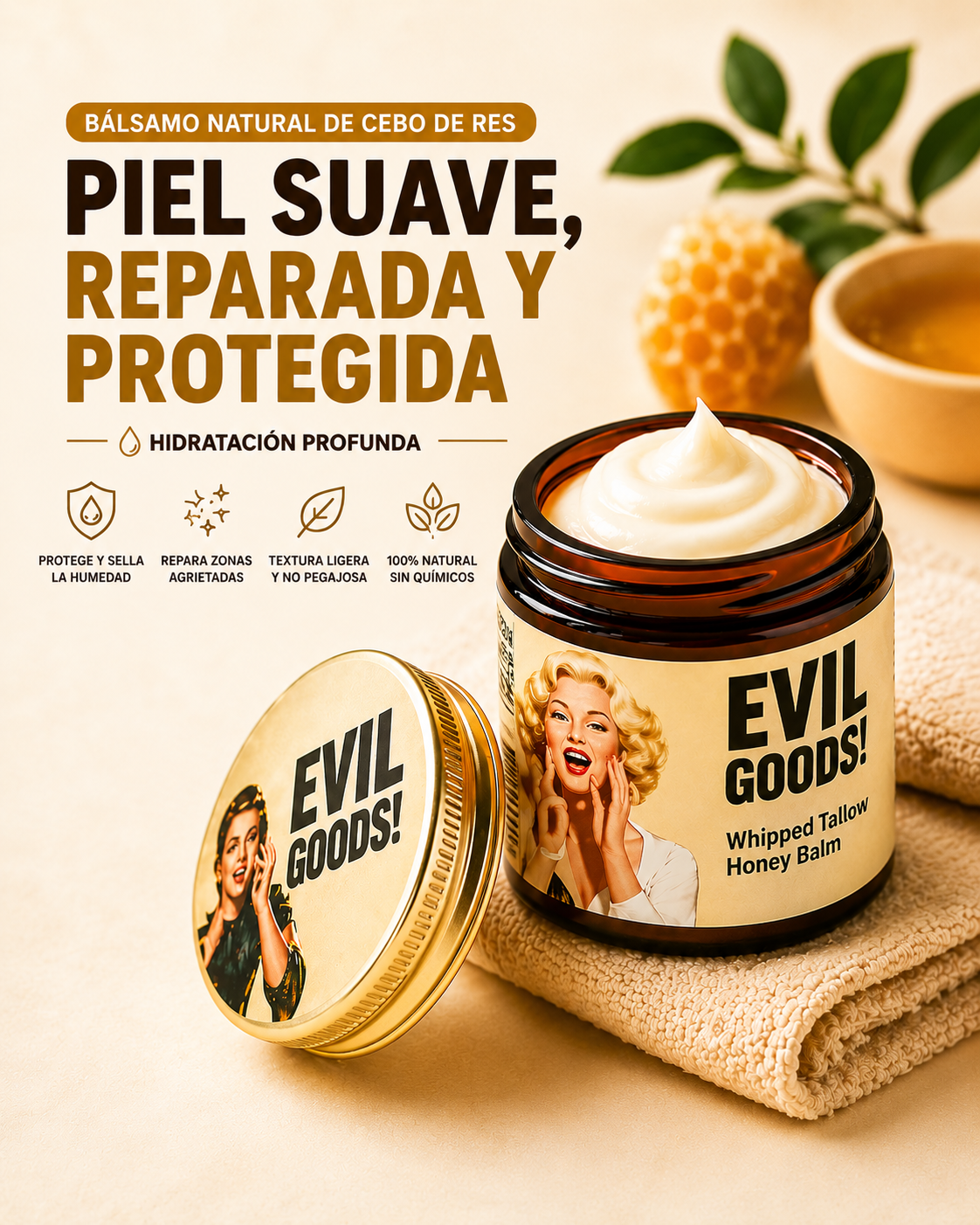 Evil Good Balsamo de ternera y miel