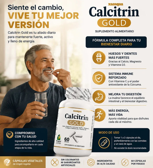 “Calcitrin Gold™ — Bienestar que empieza desde adentro.”